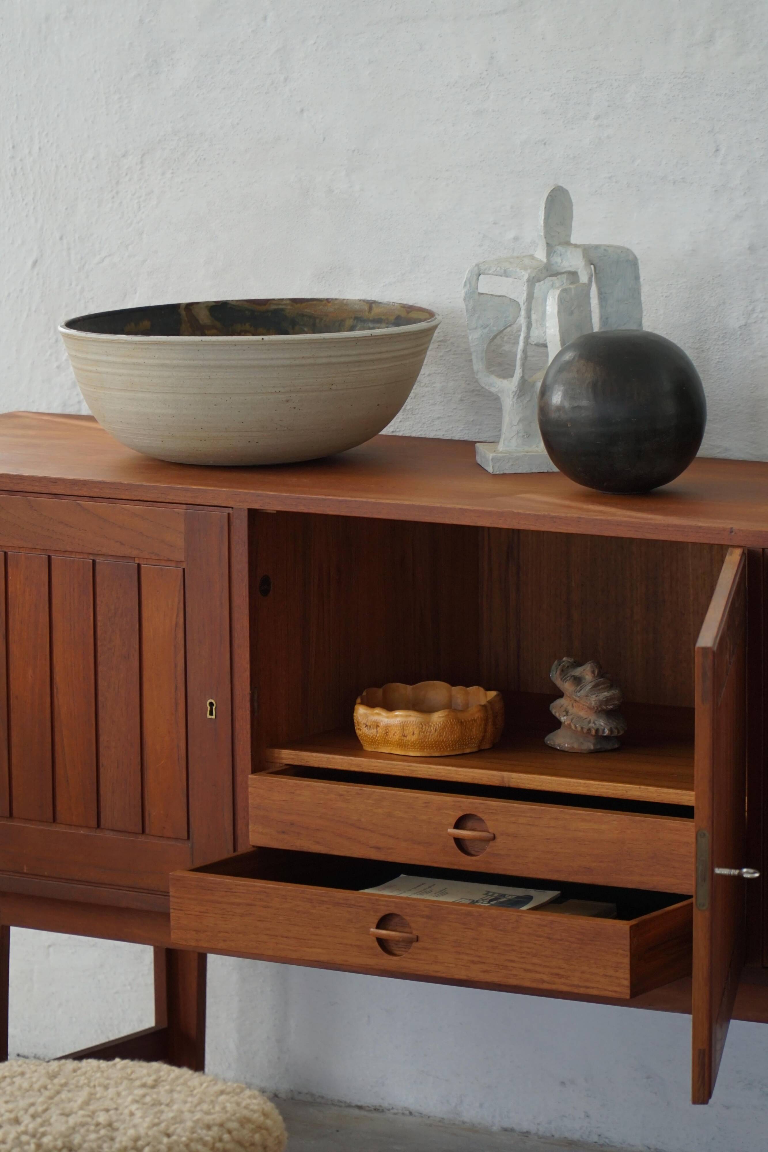 Kurt Østervig, teak buffet base, VAMO, modern Scandinavian mid-century, 1960s