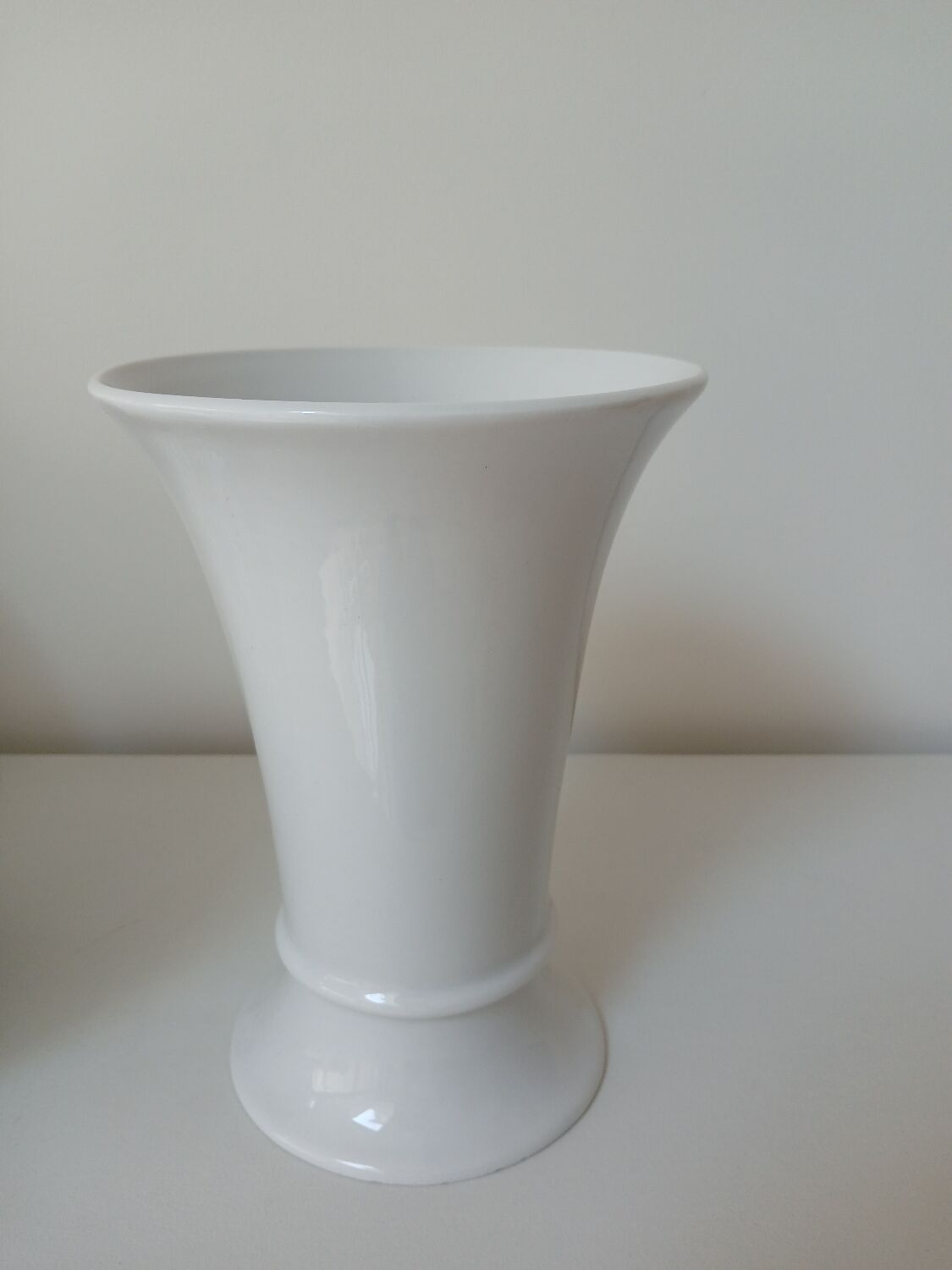 White porcelain vase