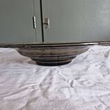 Large bowl/plate/centrepiece smoked glass art-deco