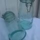 Two jars glass La Lorraine
