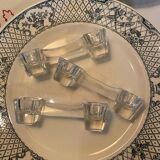 Set of 3 crystal candle holders