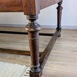 Large pitch pine table 230×140 – Early 20th century, warm and charming