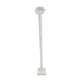 Modernist white metal floor lamp by Hartmut Engel for Zumtobel, 1980´s.