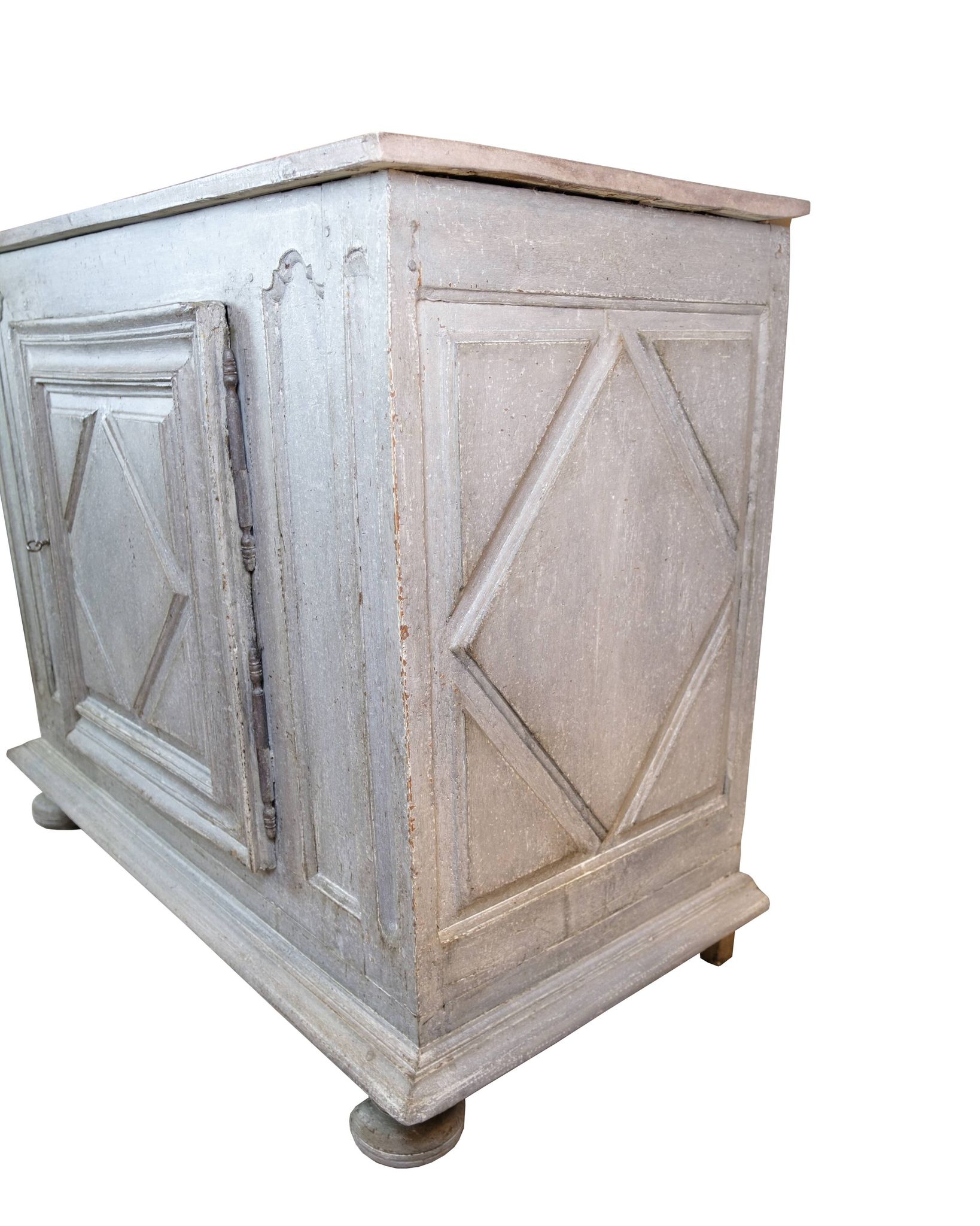Buffet en bois peint en gris, Espagne années 1720
