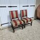 Pair of Louis XIII oak chairs