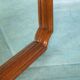 Vintage wooden mirror from the 1960s, art deco style 60s mirror.
