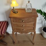 Commode chevet bois style Louis XV