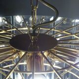 Large chandelier, 46 hanging beveled glass plates