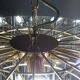 Large chandelier, 46 hanging beveled glass plates