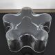 Grand vide-poche organique en verre transparent