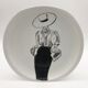 Fashion décor plate, B&C Limoges.