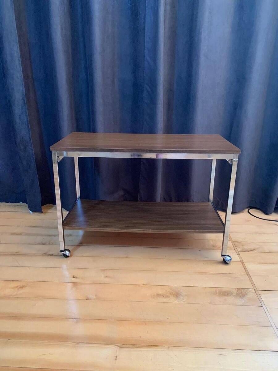Side table on wheels, 1960s