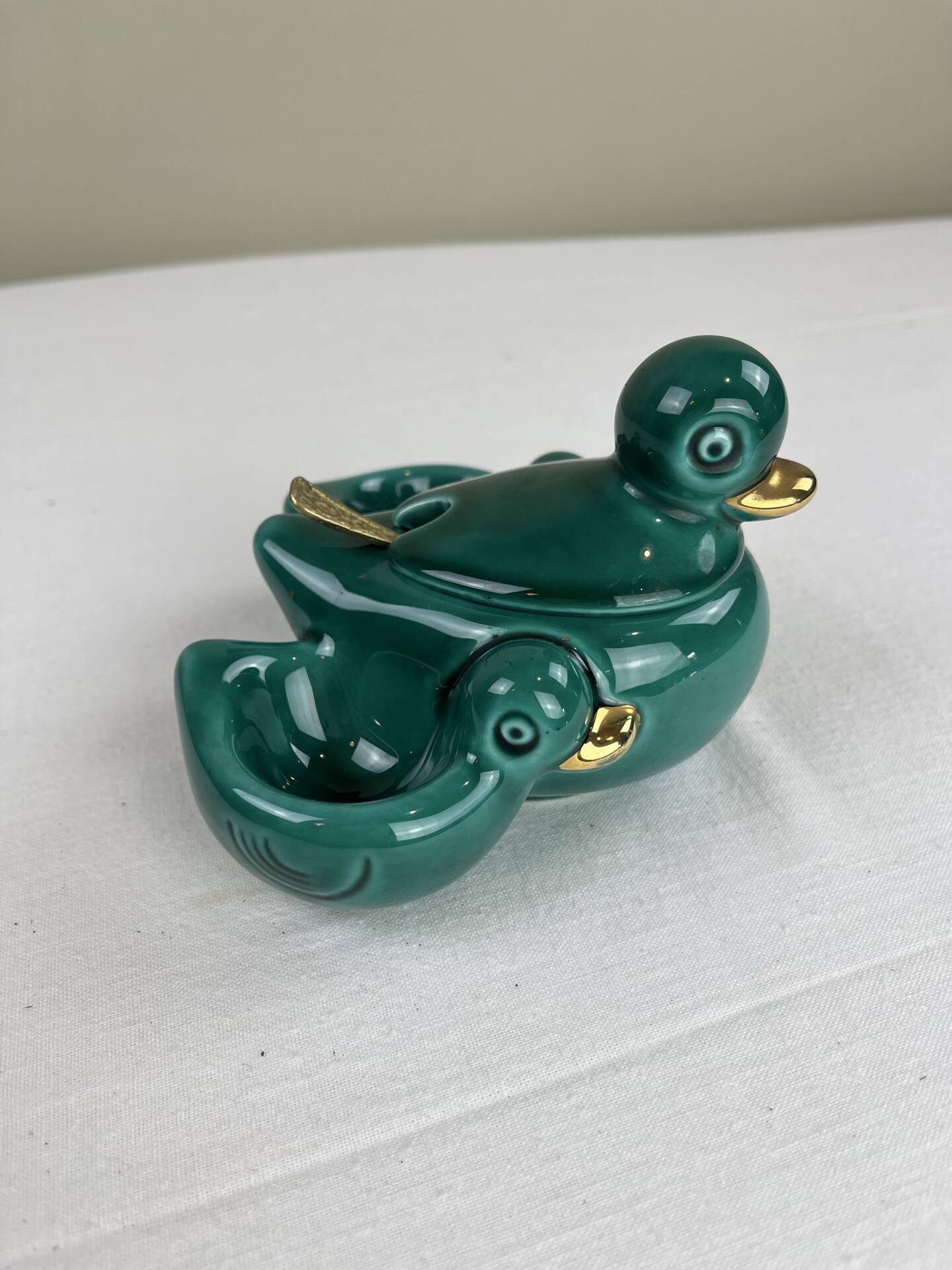 Antique zoomorphic condiment service