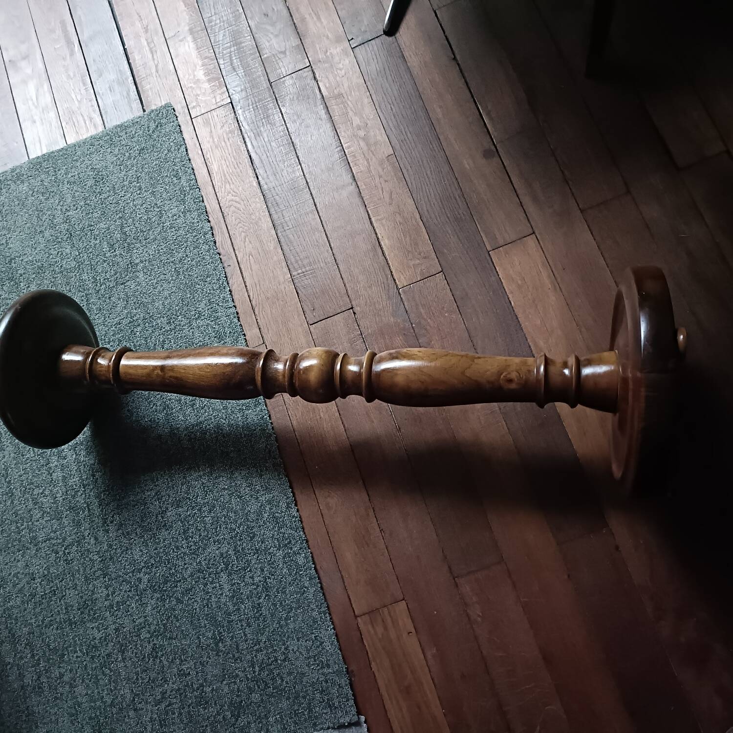 Plant stand, turned wooden plant holder