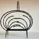 Vintage steel and rigitulle magazine holder