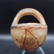 Berber pottery Kabyle basket early 20th century AlgeriaTerracotta Ideqqi Takduht