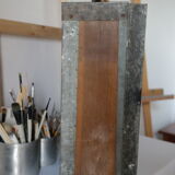 Painter's case in walnut and metal early XX