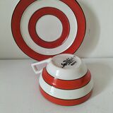 Vintage Art Deco cup and saucer – Sarreguemines