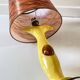 Vintage signed art ceramic lamp