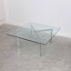 Glass 'Barcelona' coffee table by Mies Van Der Rohe for Knoll, 1929