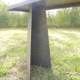 Pair of metal consoles