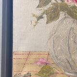 Oil painting flowers