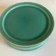 Set of 8 modernist plates in turquoise earthenware 1950 Villeroy and Boch