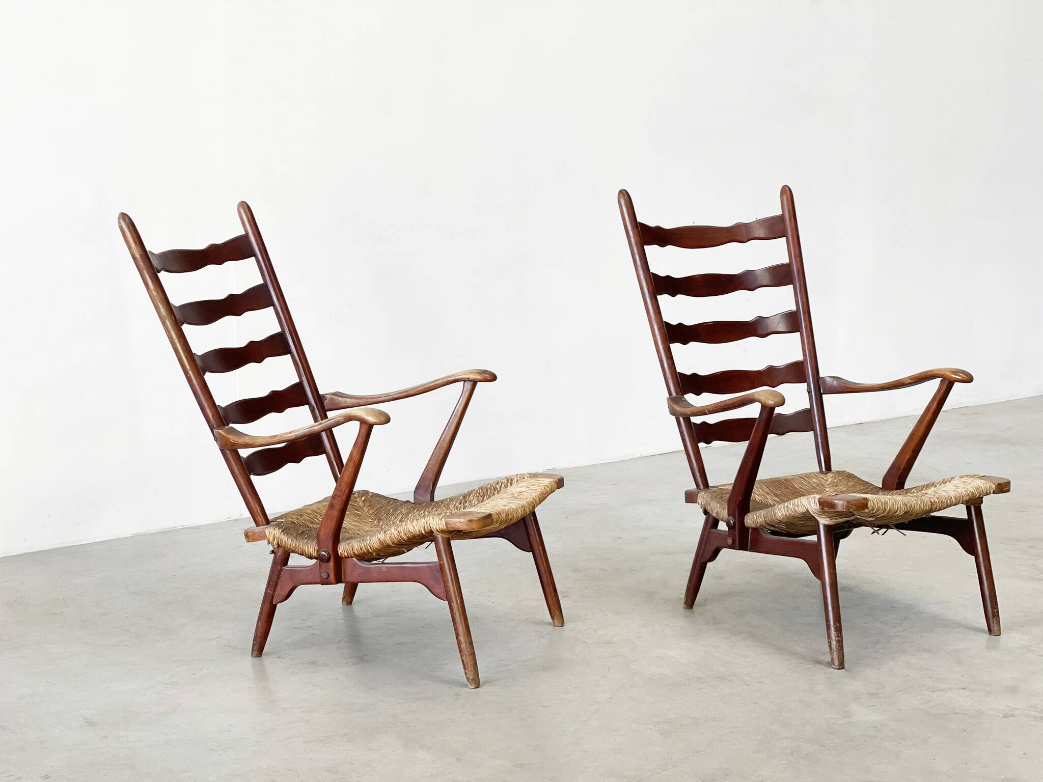 Rare set of Dester gelderland lounge chairs