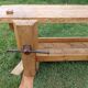 Old solid wood carpenter's workbench