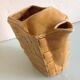 Rectangular ochre pitcher imitation wicker / vintage 60s-70s