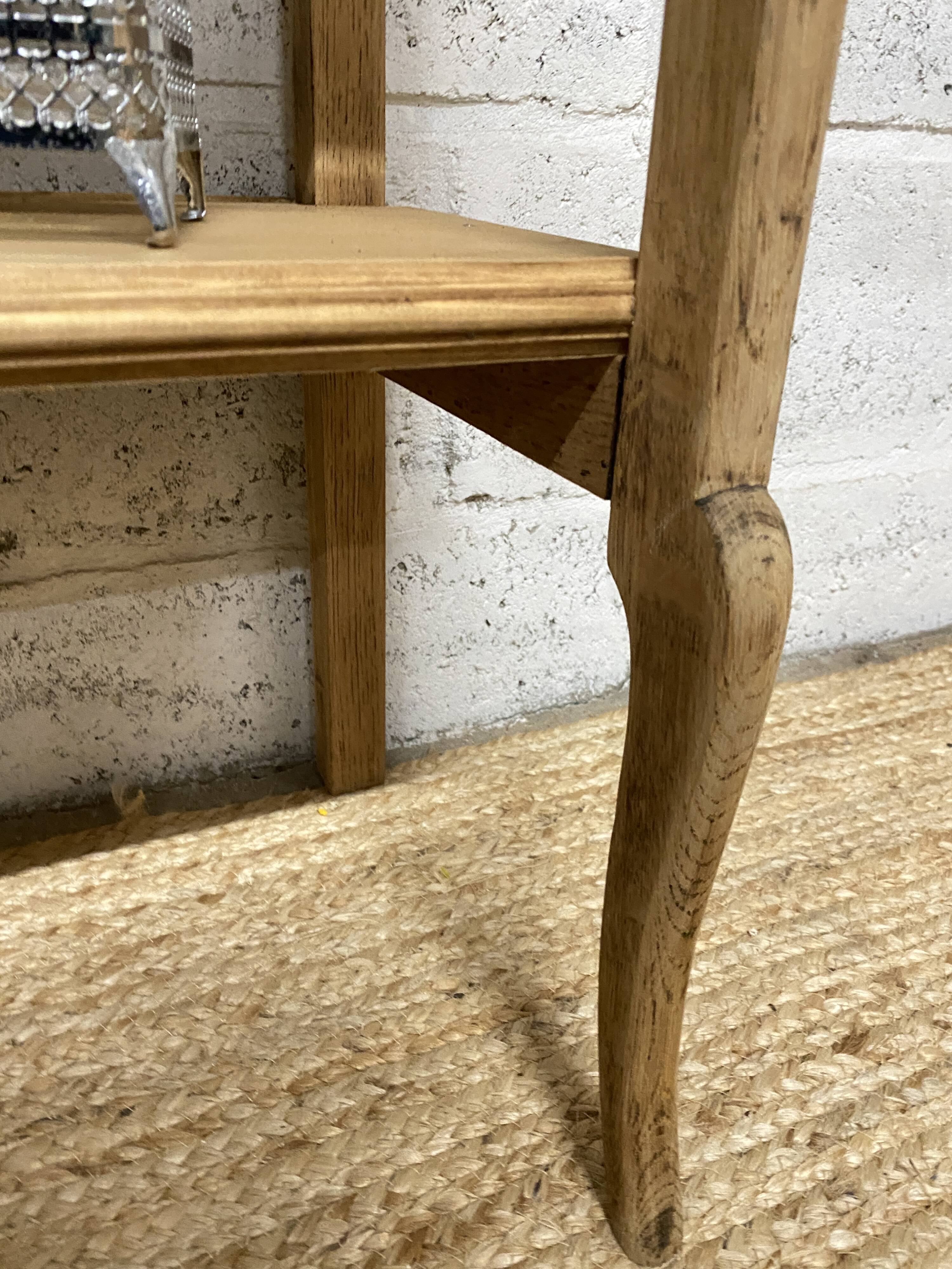 Marble and wood console