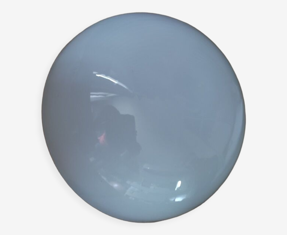 Plafonnier applique globe opaline métal