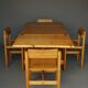 Pine Dining Set by Edwin Helseth for Strange Bruk, 1960s