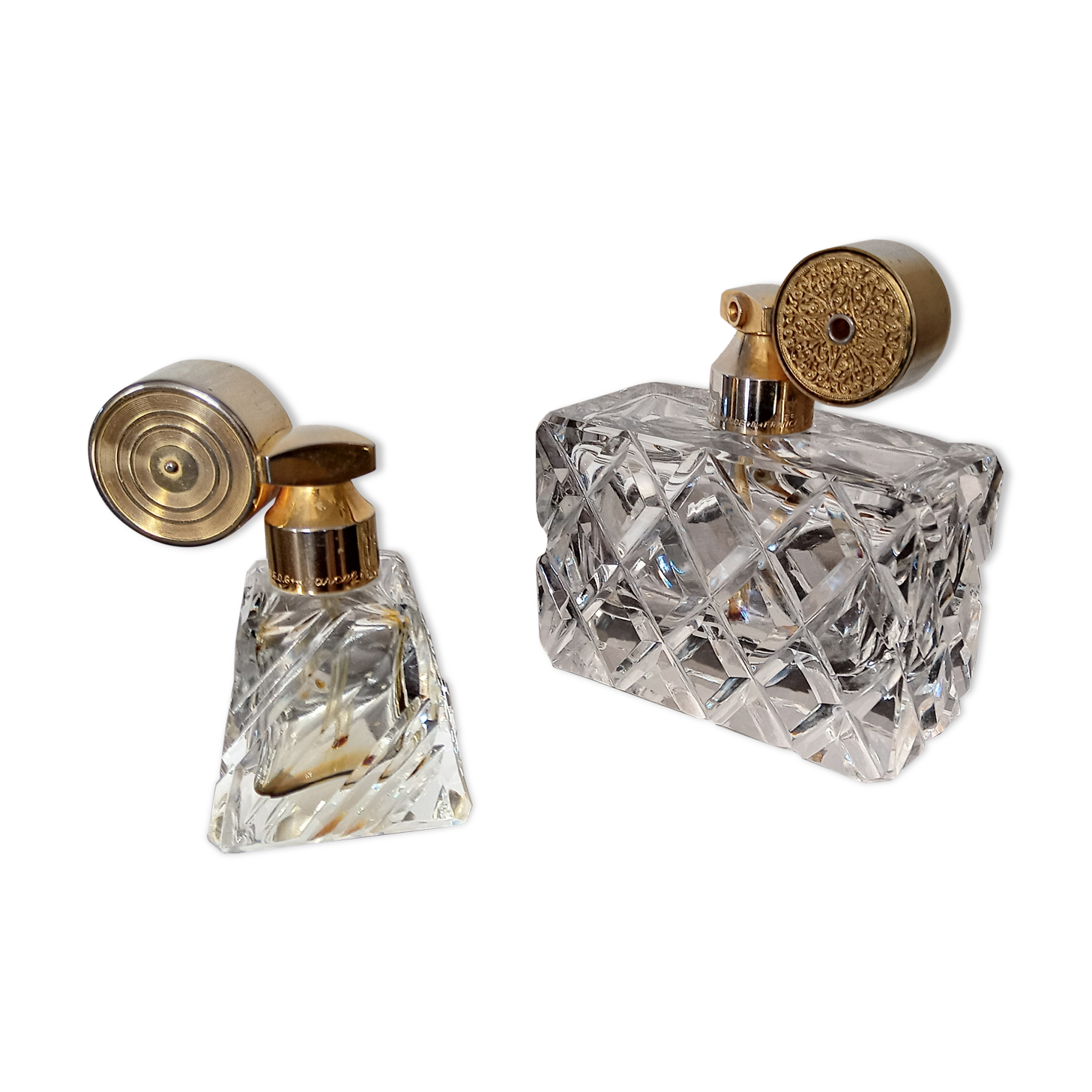 2 perfume bottles