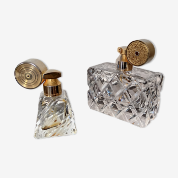 2 perfume bottles