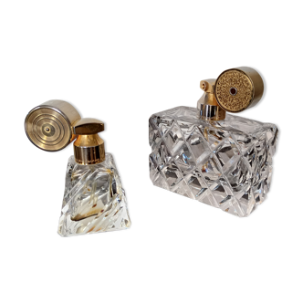2 perfume bottles