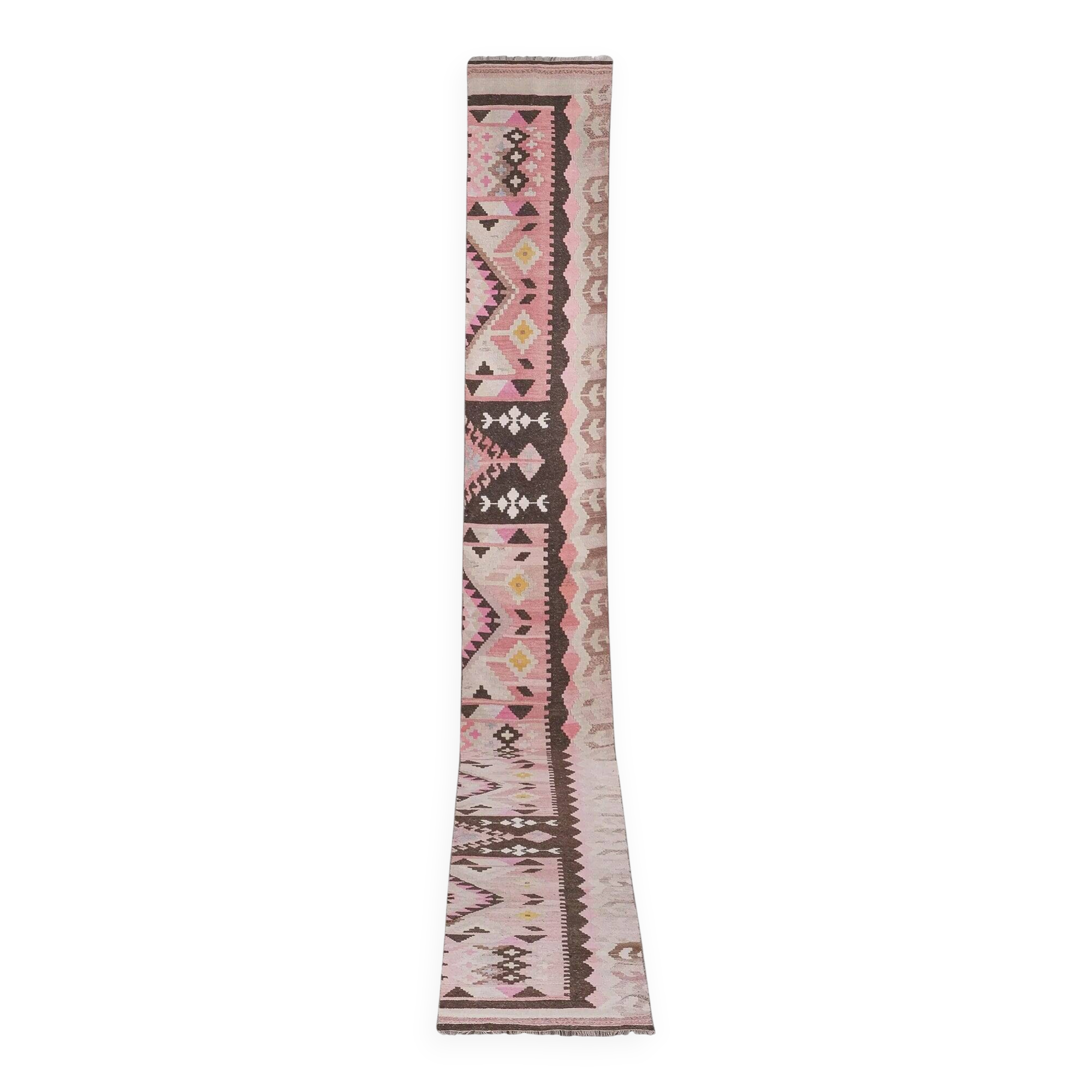 Vintage Turkish hallway rug 70x600 cm