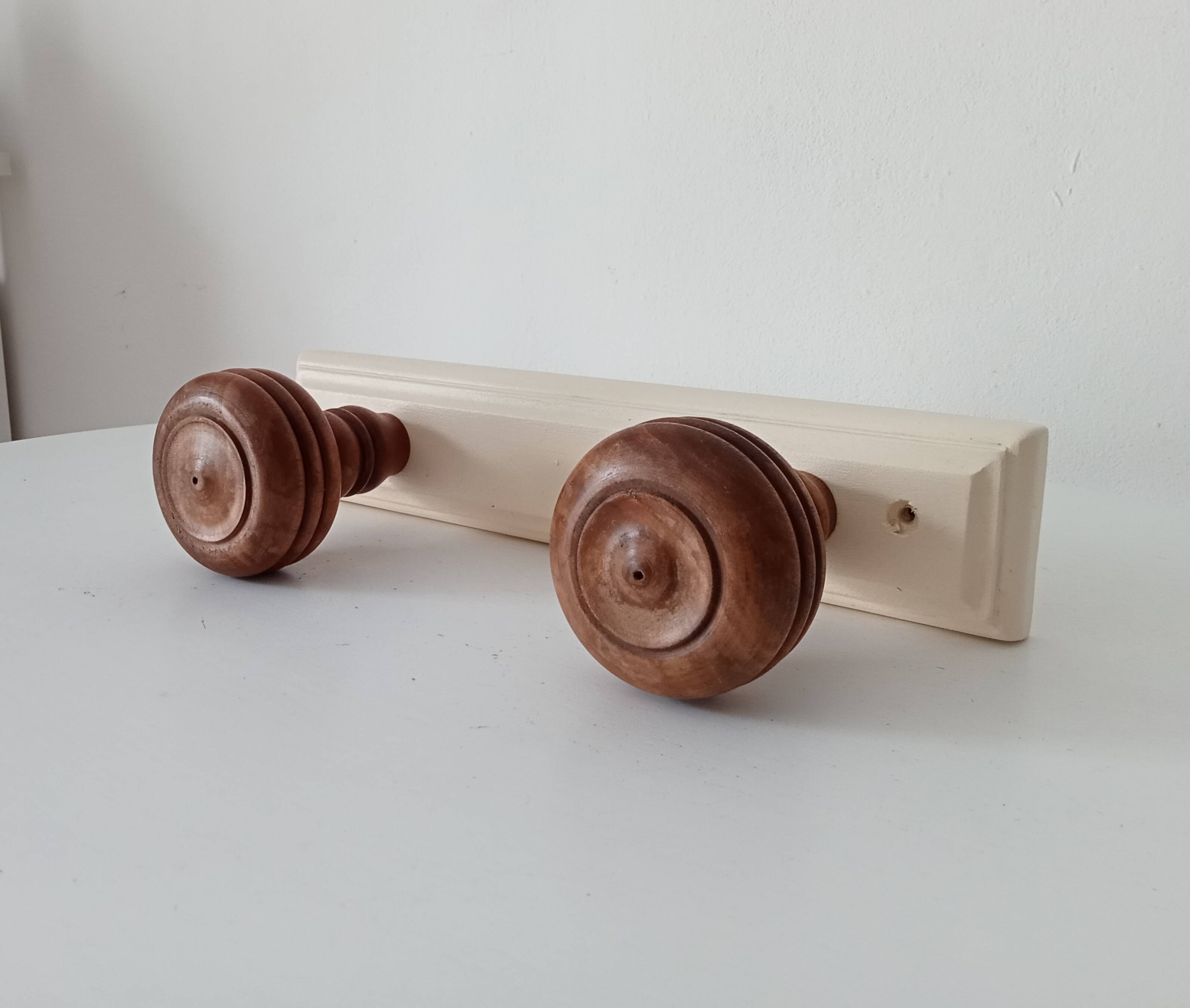Rustic vintage wall coat rack