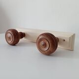 Rustic vintage wall coat rack