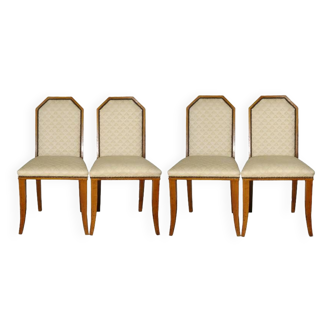 Set of 4 Art Nouveau chairs