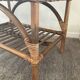 Banc en rotin des années 70