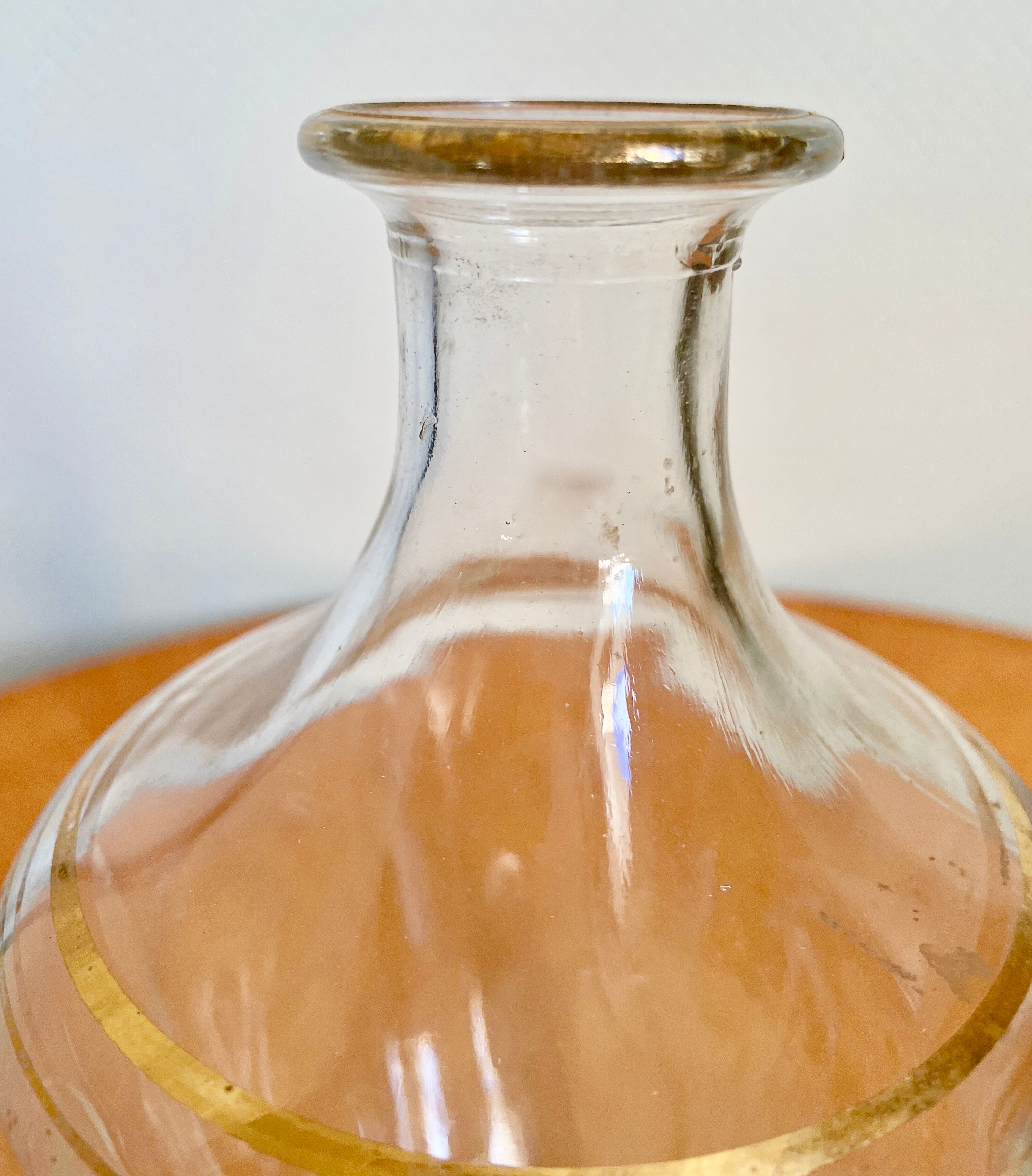 Glass crystal decanter