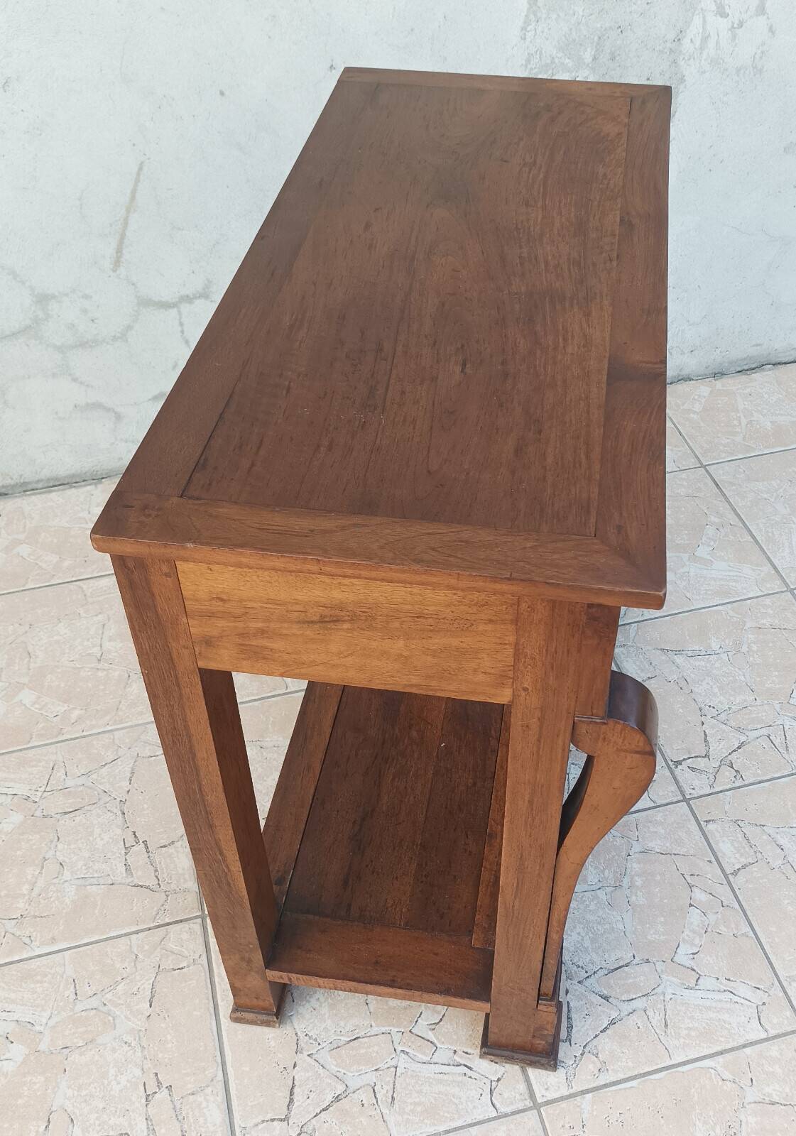 Walnut console restoration