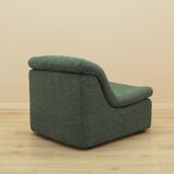 Green armchair, Italian design, 1970s, made in Italy