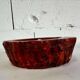 vintage orange alabaster ashtray
