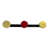 Wall Hook / Coat Rack 3 Multicolored Metal Balls Vintage Design 50