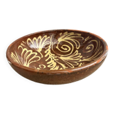 Glazed terracotta salad bowl