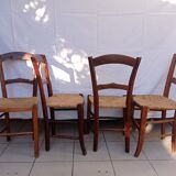 Rustic straw chairs