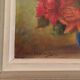 Tableau huile bouquet de fleurs