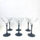 6 verres à cocktail vintage, 1980